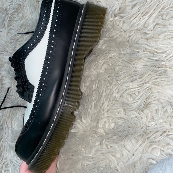 SOLD on Mercari Dr. Martens Black & White Wingtips - Picture 5 of 7